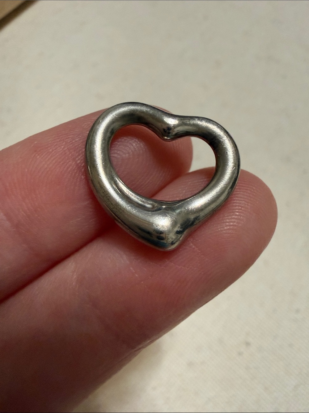 Tiffany & Co. Elsa Peretti Sterling Silver 925 Small Heart Pendant - Picture 5 of 9